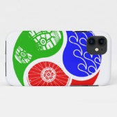 Triathlon TRI Yin Yang Case-Mate iPhone Hülle (Rückseite (Horizontal))