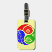 Triathlon TRI Yin Yang Gepäckanhänger (Vorderseite vertikal)
