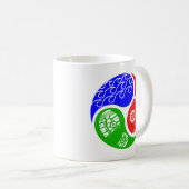 Triathlon TRI Yin Yang Kaffeetasse (VorderseiteRechts)