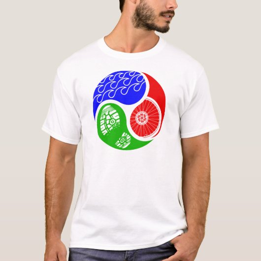 Triathlon TRI Yin Yang T-Shirt (Vorderseite)