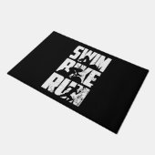 Triathlon Triathlet Fußmatte (Schrägansicht)