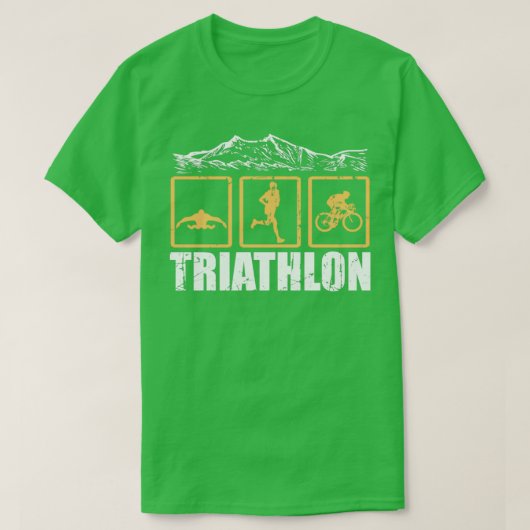 Triathlon Triathlet Geschenk Idee T-Shirt (Design vorne)