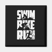 Triathlon Triathlet Magnet (Vorne)