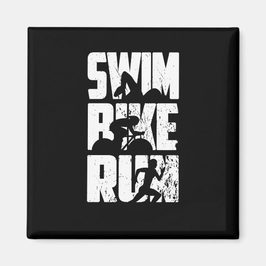 Triathlon Triathlet Magnet (Vorne)