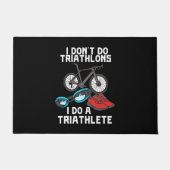 Triathlon Triathlete Fußmatte (Vorderseite)