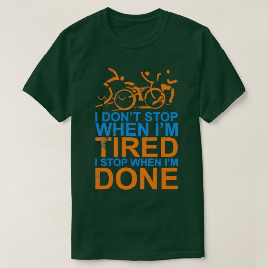 Triathlon Triathlete Geschenk-Idee 5 T-Shirt (Design vorne)