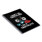 Triathlon Triathlete Notizblock (Rechte Seite)