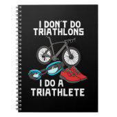 Triathlon Triathlete Notizblock (Vorderseite)