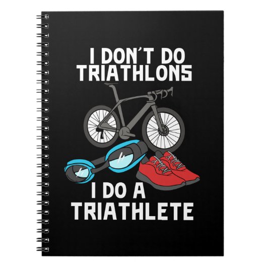 Triathlon Triathlete Notizblock (Vorderseite)