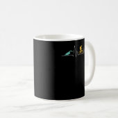 Triathlon Triathlete Swim Bike Run Herzschlag Gesc Kaffeetasse (VorderseiteRechts)