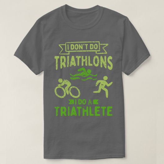 Triathlon Triathlete T-Shirt (Design vorne)