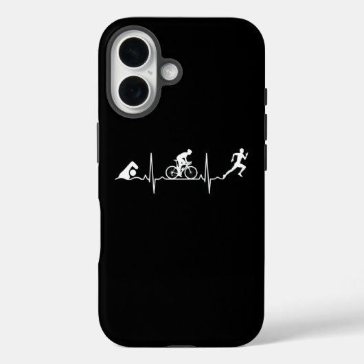 Triathlon - Triathlon Heartbeat Case-Mate iPhone Hülle (Rückseite)