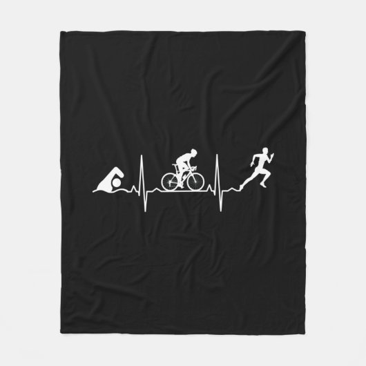Triathlon - Triathlon Heartbeat Fleecedecke (Vorderseite)