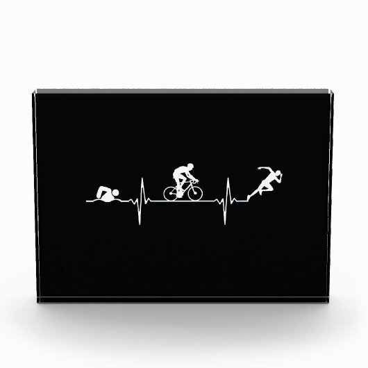 Triathlon - Triathlon Heartbeat Fotoblock (Vorderseite)