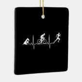 Triathlon - Triathlon Heartbeat Keramikornament (Rechts)