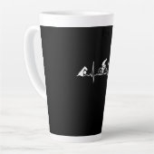 Triathlon - Triathlon Heartbeat Milchtasse (Linke Ecke)