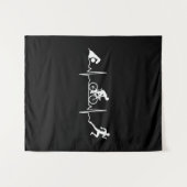 Triathlon - Triathlon Heartbeat Wandteppich (Vorderseite (Horizontal))