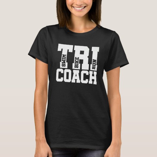 Triathlon Triathlon Triathle Tri Coach Grafischer T-Shirt (Vorderseite)