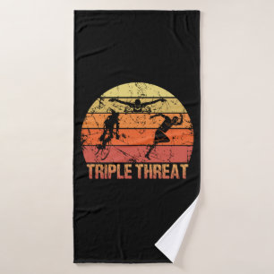 Triathlon Triple Threat Vintage Badehandtuch