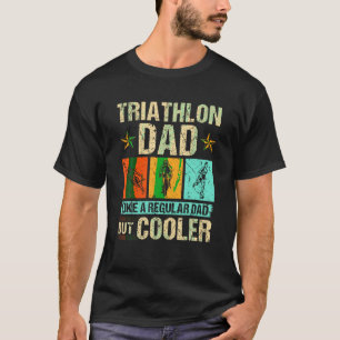 Triathlon Vater Swim Run Bike Vater's Day T Shirt