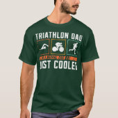 Triathlon Vater Triathlon Athlete Reiten T-Shirt (Vorderseite)