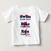 Triathlon-Vati Baby T-shirt (Vorderseite)