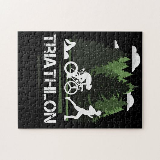 Triathlon, wunderbare Natur Puzzle (Horizontal)