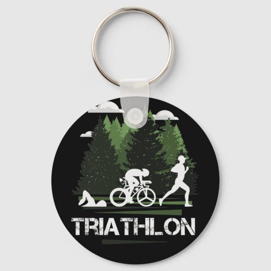 Triathlon, wunderbare Natur Schlüsselanhänger (Vorderseite)
