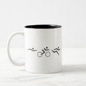 Triathlon Zweifarbige Tasse (Links)