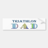 TriathlonDad Autoaufkleber (Vorne)