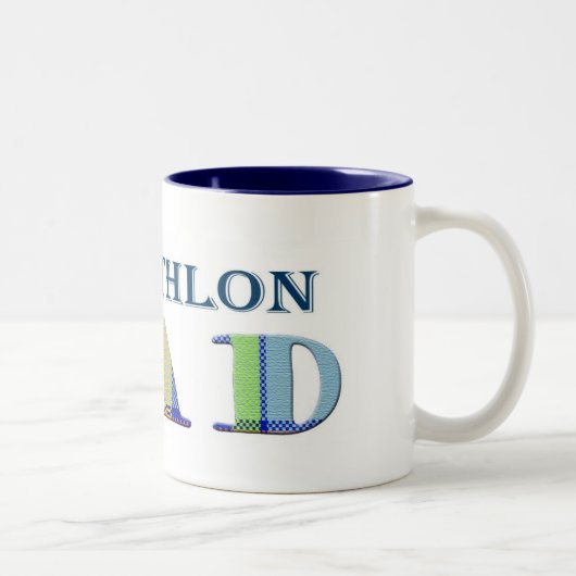 TriathlonDad Zweifarbige Tasse (Rechts)