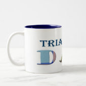 TriathlonDad Zweifarbige Tasse (Links)