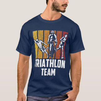 Triathloneam Sportstriathletertriathlons Freunde f T-Shirt
