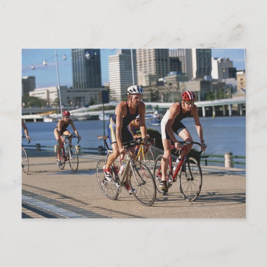 Triathloners Cycling Postkarte (Vorderseite)