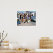 Triathloners laufen 5 poster (Küche)