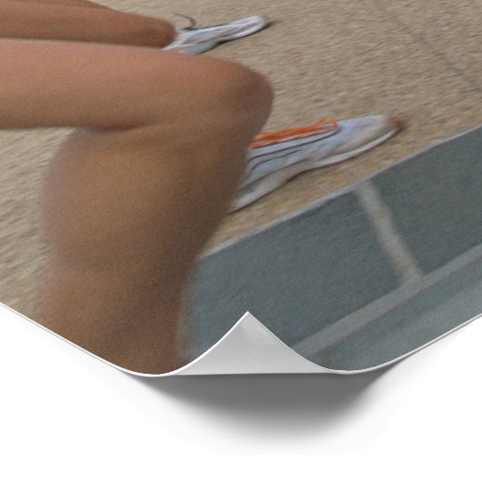 Triathloners Running 4 Poster (Ecke)