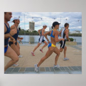 Triathloners Running 4 Poster (Vorne)