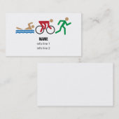 Triathlonfarbikonen-Visitenkarte Visitenkarte (Vorne/Hinten)