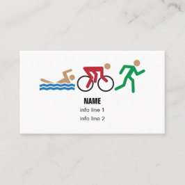 Triathlonfarbikonen-Visitenkarte Visitenkarte