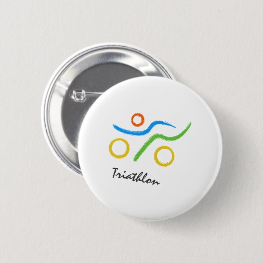 Triathlonlogo Button (Vorne & Hinten)