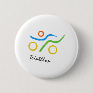 Triathlonlogo Button
