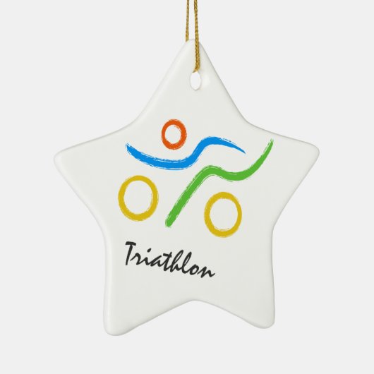 Triathlonlogo Keramikornament (Rechts)
