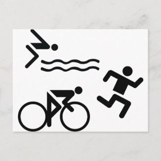 Triatholon - Laufen Postkarte