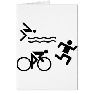 Triatholon - laufendes Schwimmenradfahren