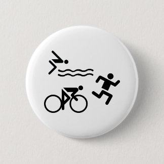 Triatholon - laufendes Schwimmenradfahren Button