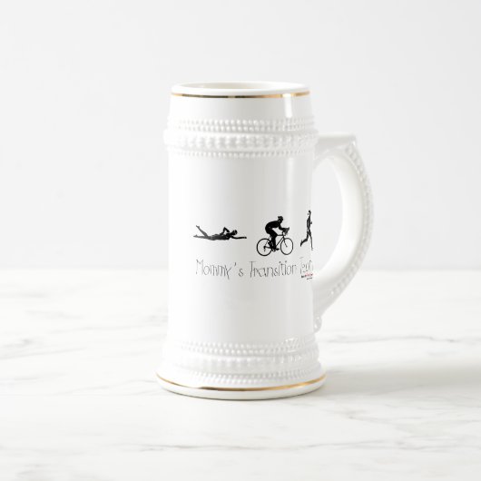 Triatlon Übergangs-Team Bierglas (VorderseiteRechts)