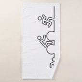 Triatlon. Zwemmen, wielrennen en hardlopen. Badehandtuch (Badehandtuch)