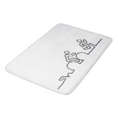 Triatlon. Zwemmen, wielrennen en hardlopen. Badematte (Schrägansicht)