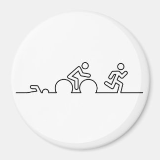 Triatlon Zwemmen, wielrennen en hardlopen. Magnet