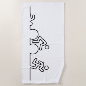 Triatlon. Zwemmen, wielrennen en hardlopen. Strandtuch (Vorderseite)